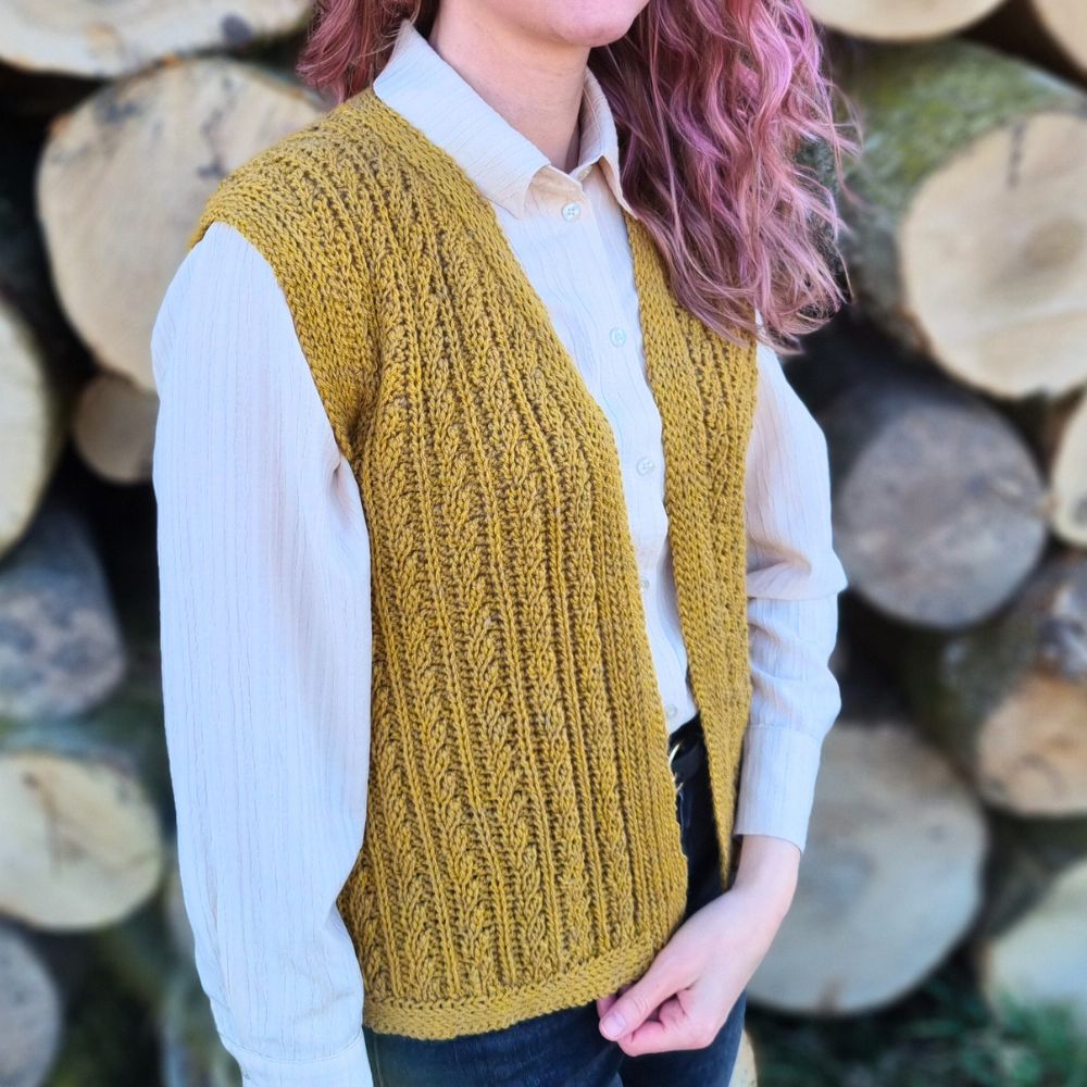 Goldenrod Waistcoat Haakpakket - It's Annemade (12)
