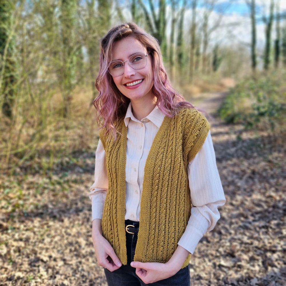 Goldenrod Waistcoat Haakpakket - It's Annemade (8)