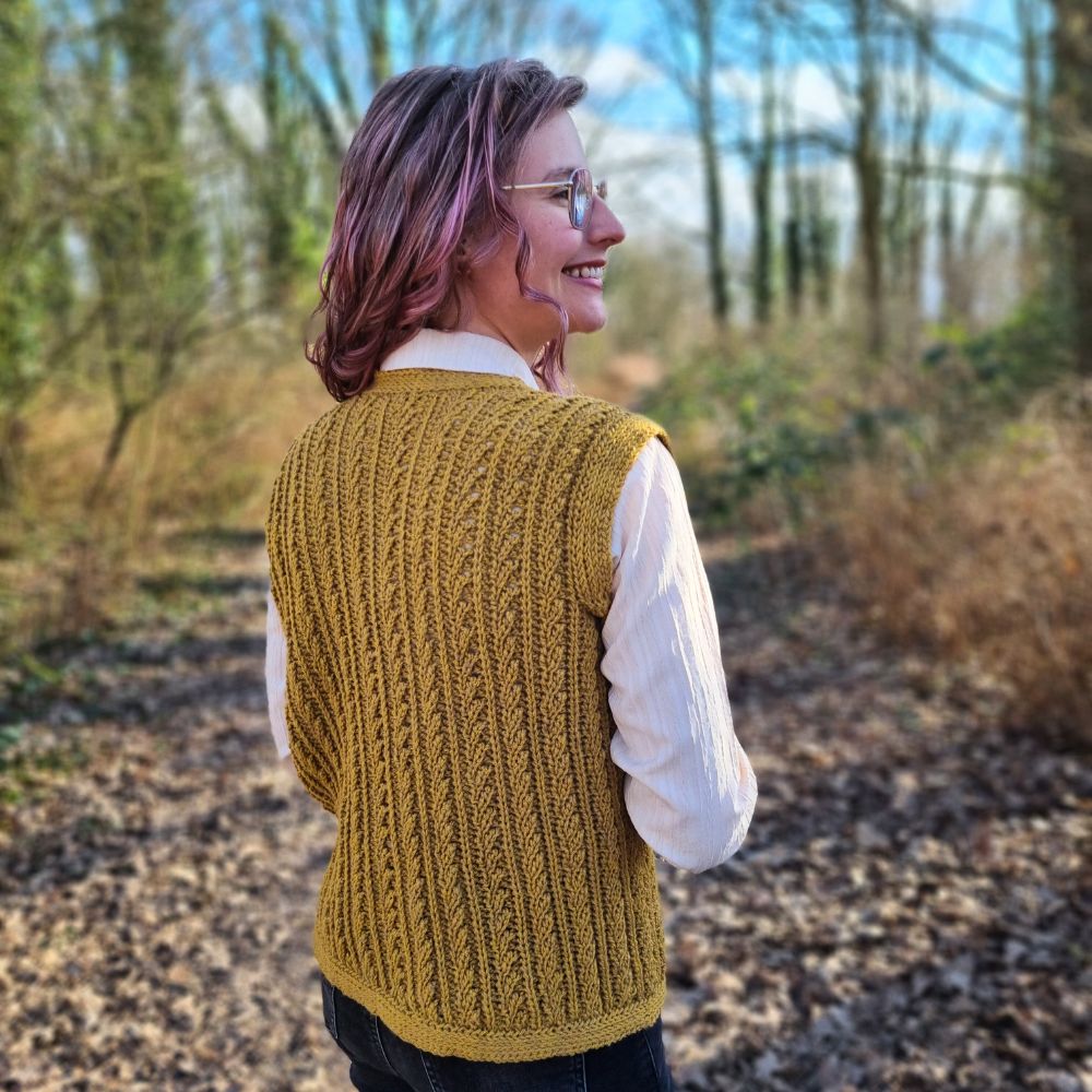 Goldenrod Waistcoat Haakpakket - It's Annemade (9)