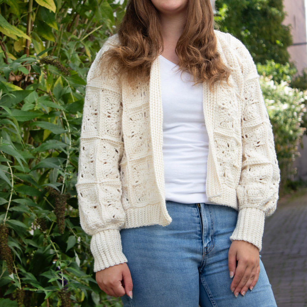 Granny Square Vest a la Chloë Uni Colour Haakpakket