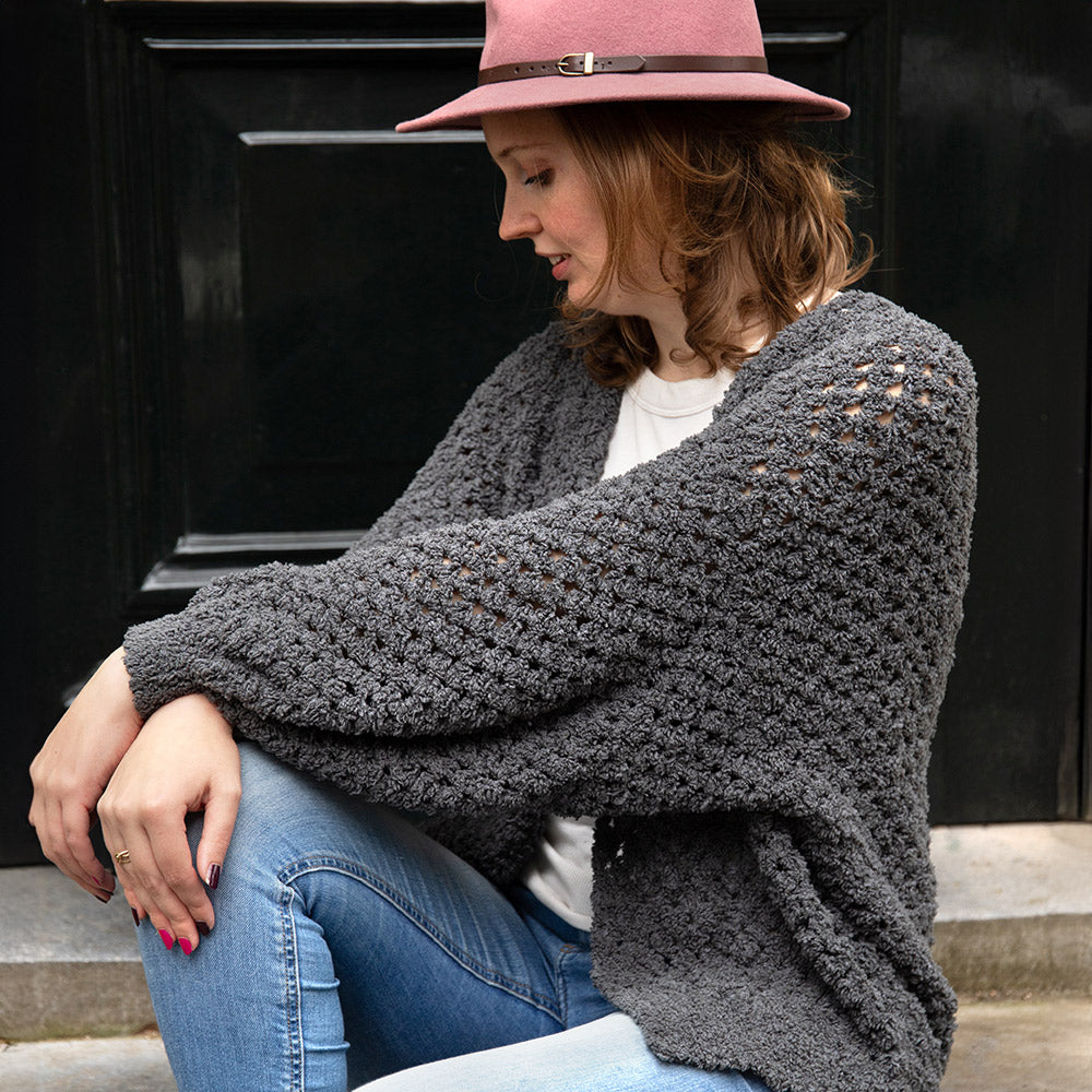 Vest teddy — gemaakt met Haakpakket Budgetyarn Soft Aran Granny Stripe Vest