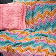 Haakpatroon 10 Kleuren Zigzag Deken (Digital)