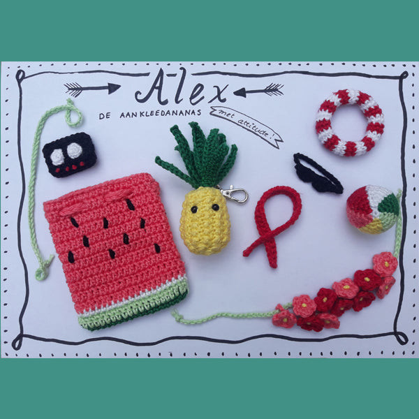 Haakpatroon Ananas Sleutelhanger (5)
