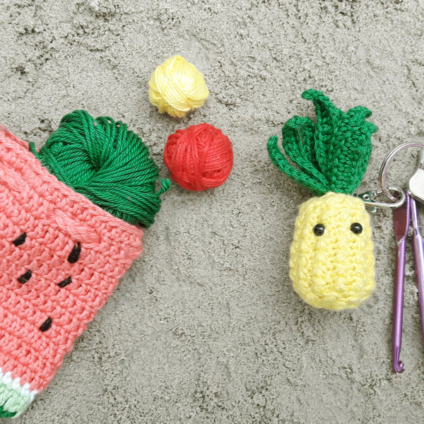 Haakpatroon Ananas Sleutelhanger (2)