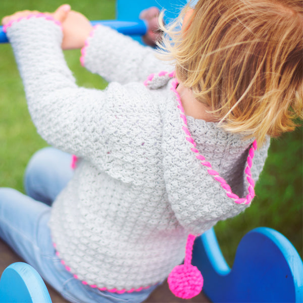 Haakpatroon Babyvestje met capuchon (2)