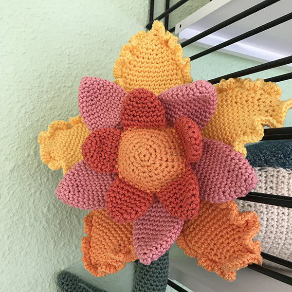 Detail — gemaakt met Haakpatroon Bloem Janne