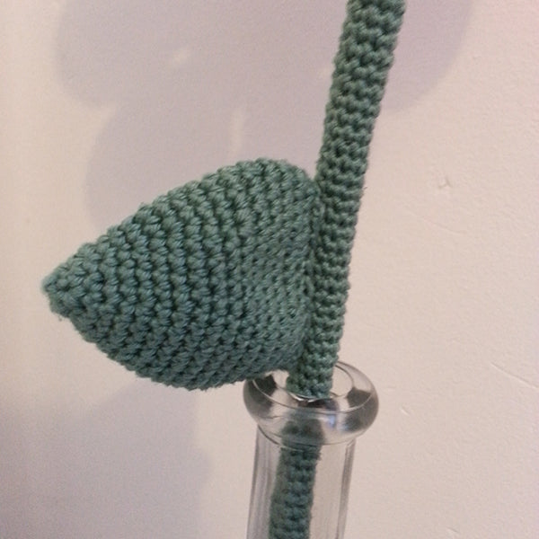 Steel en blad — gemaakt met Haakpatroon Bloem Lilly