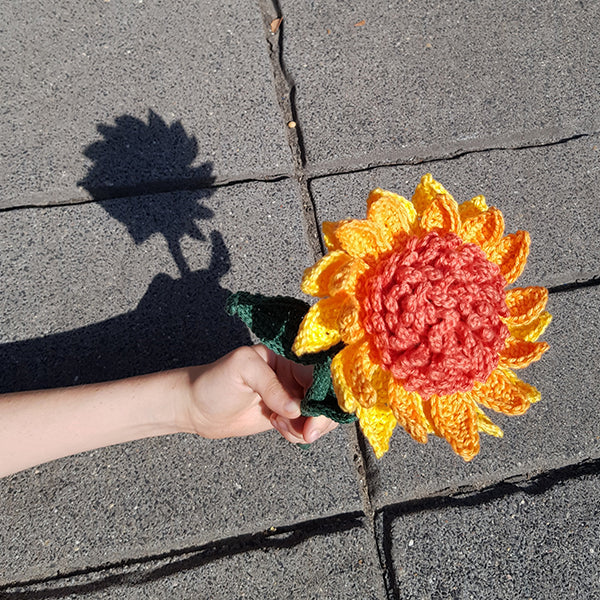 Haakpatroon Bloem Zonnehoedje (3)