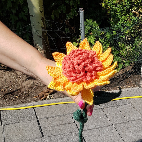 Haakpatroon Bloem Zonnehoedje (2)