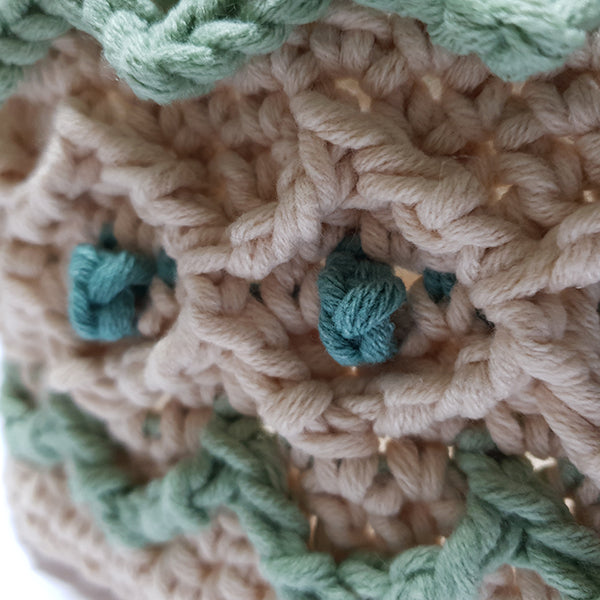 Detail — gemaakt met Haakpatroon Bohemien Mandje (2)