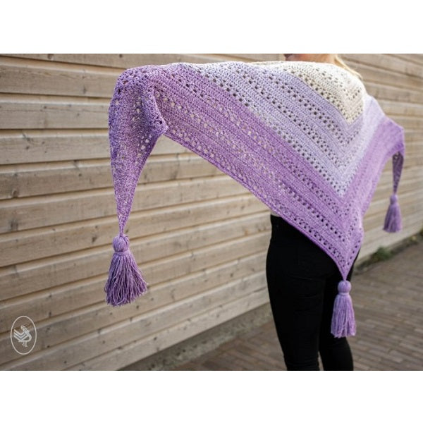 Faded shawl — gemaakt met Haakpatroon Cosy Fine Faded Shawl (2)