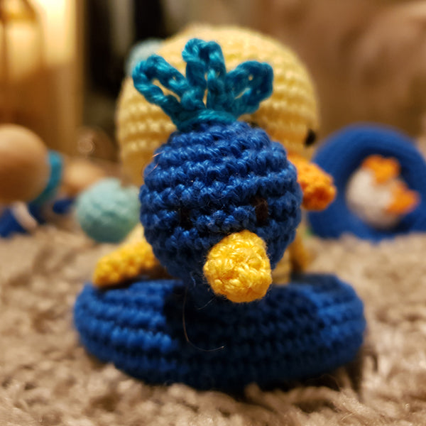 Detail — gemaakt met Haakpatroon Eendjes Babymobiel