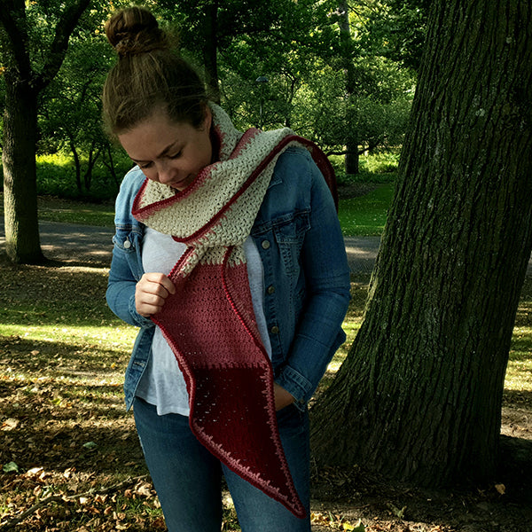 Model — gemaakt met Haakpatroon Elisabeth Sjaal (2)