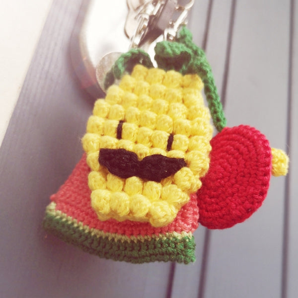 Haakpatroon Fruit Familie Sleutelhanger (3)