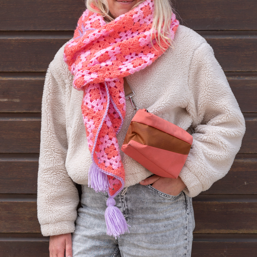 Grannys shawl — gemaakt met Haakpatroon Granny's Lookbook