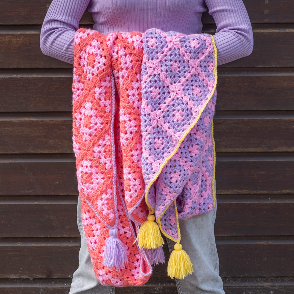 Grannys shawl — gemaakt met Haakpatroon Granny's Lookbook (2)
