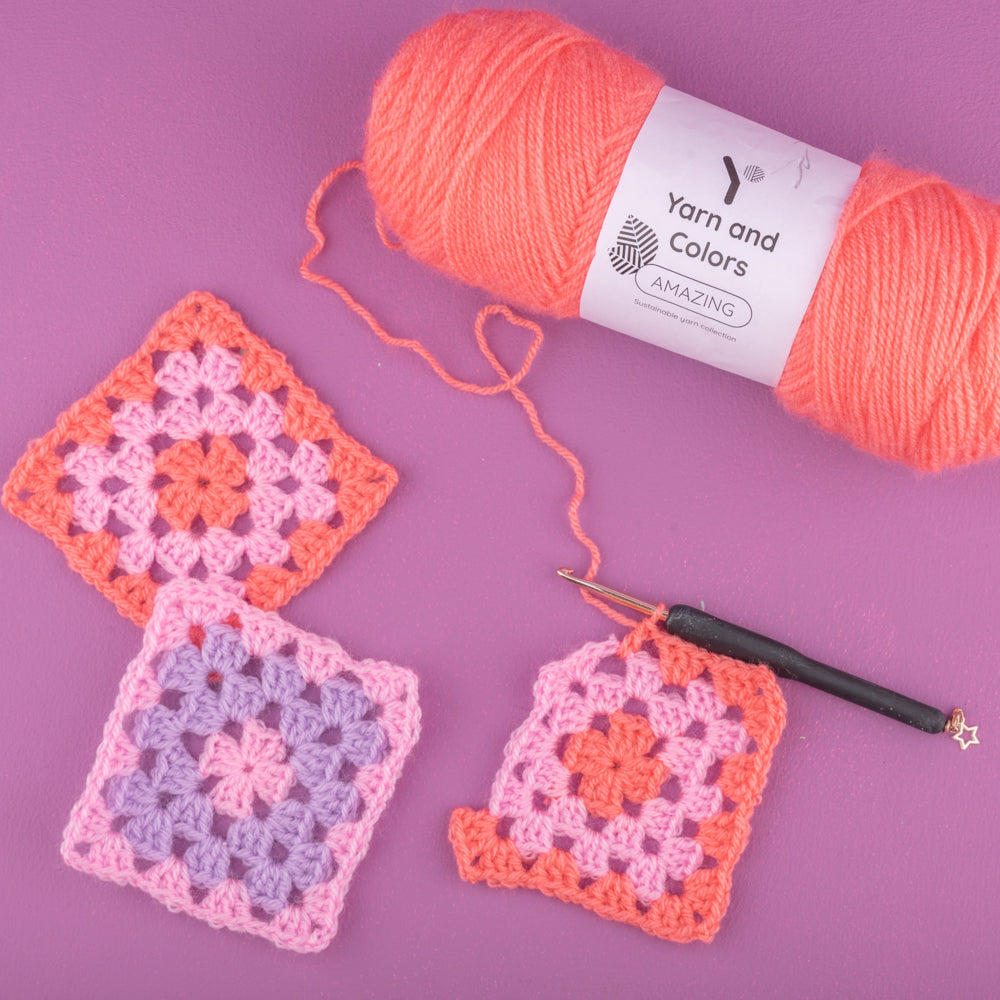 Grannys shawl — gemaakt met Haakpatroon Granny’s Shawl (4)