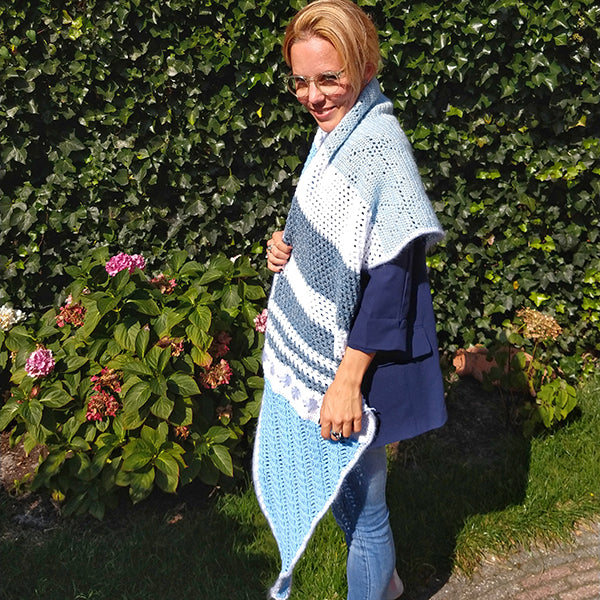Model — gemaakt met Haakpatroon Ice Ice Baby Sjaal (2)