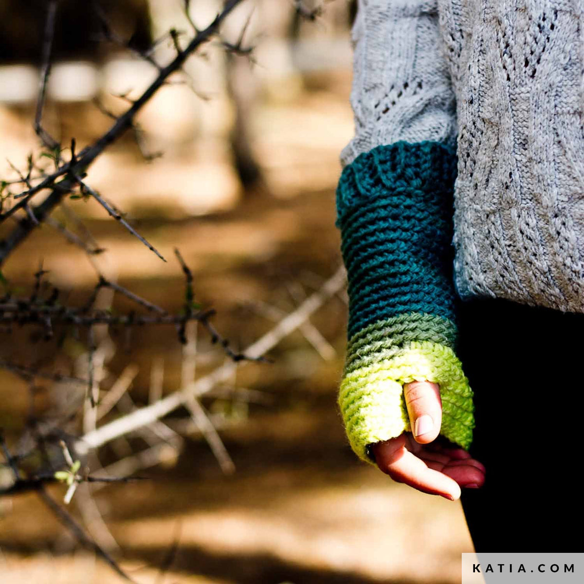 Patroon breien haken dames set herfst winter katia — gemaakt met Haakpatroon Katia Boomer Muts en wanten (4)