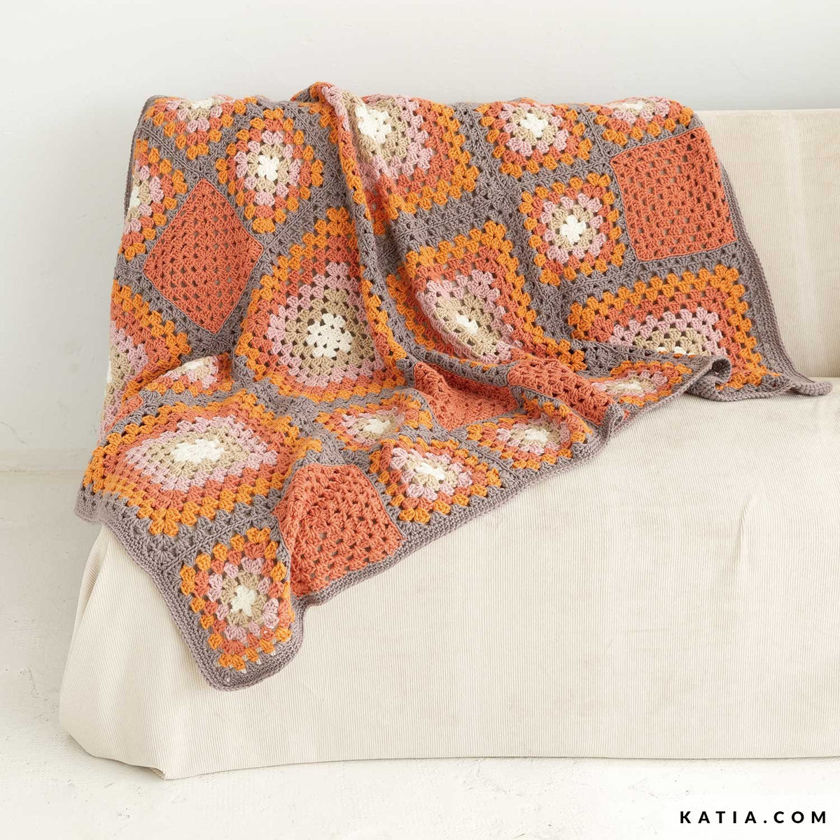 Haakpatroon Katia Merino Aran Granny Deken (Digital)