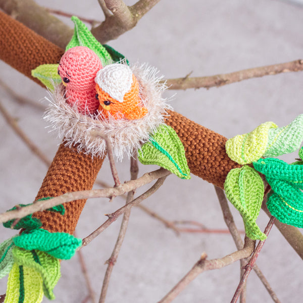 Haakpatroon Lentetak met vogels (3)