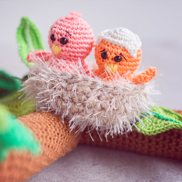Haakpatroon Lentetak met vogels (4)