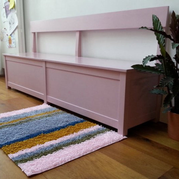 Lussen vloerkleed durable macrame — gemaakt met Haakpatroon Macramé Lussen Vloerkleed (4)