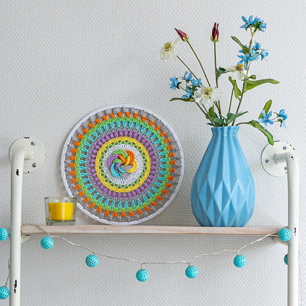 Mandala stijl — gemaakt met Haakpatroon Mandala Struggle of Life