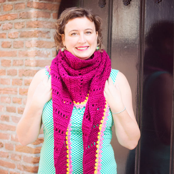 Merino grossa omslagdoek — gemaakt met Haakpatroon Merino Grosso Omslagdoek (3)