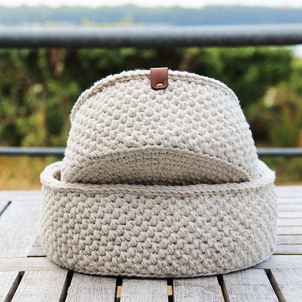 Kopi — gemaakt met Haakpatroon Moss Stitch Mandje Go Handmade