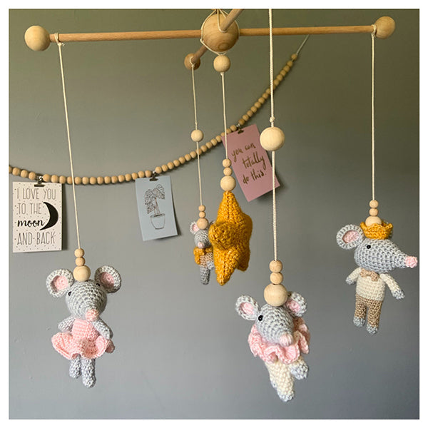 Haakpatroon Muizen Babymobiel