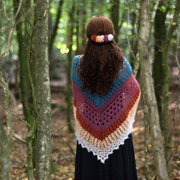 Kandidaat — gemaakt met Haakpatroon Mystic Lace Omslagdoek