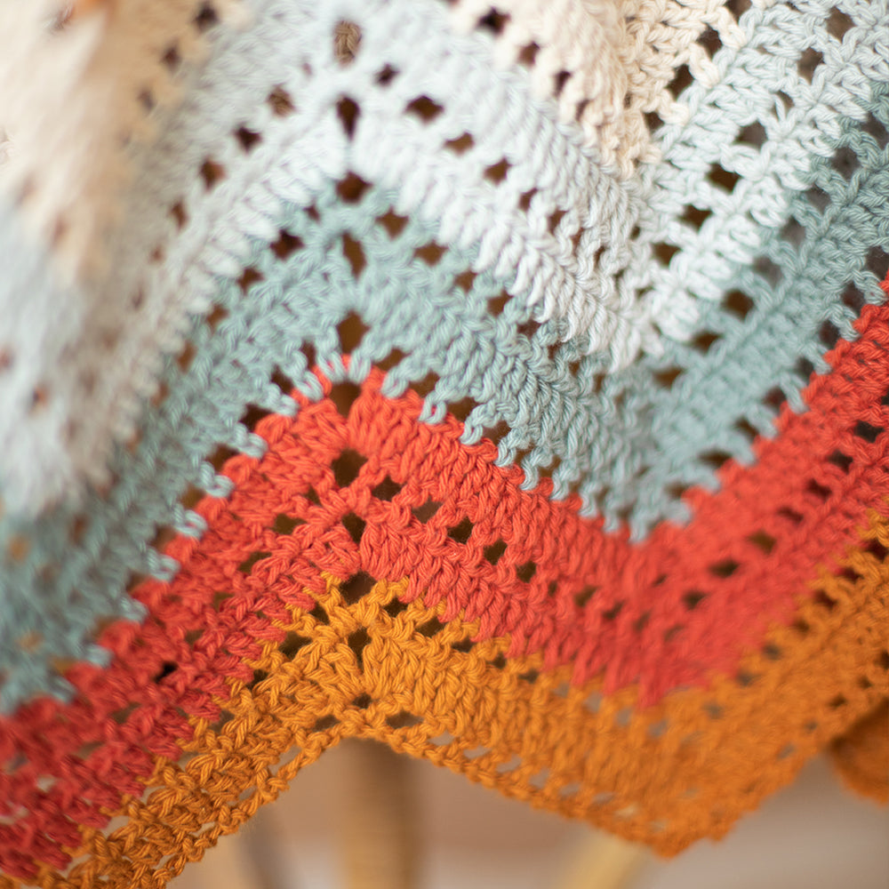 Zigzag babydekentje — gemaakt met Haakpatroon Organic Cotton Zigzag Babydeken (Digital) (2)