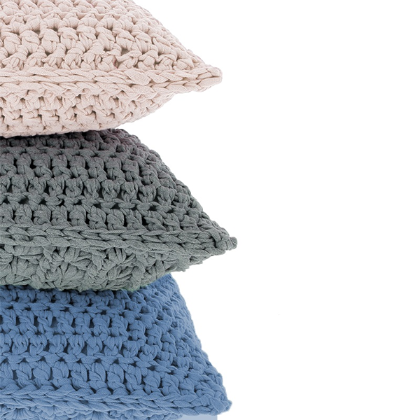 Cushion pile square — gemaakt met Haakpatroon RibbonXL Kussen