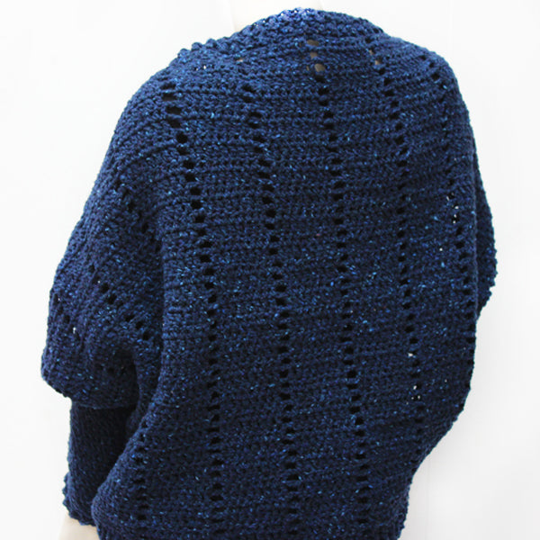 Royal tweed shrug haakpatroon — gemaakt met Haakpatroon Royal Tweed shrug