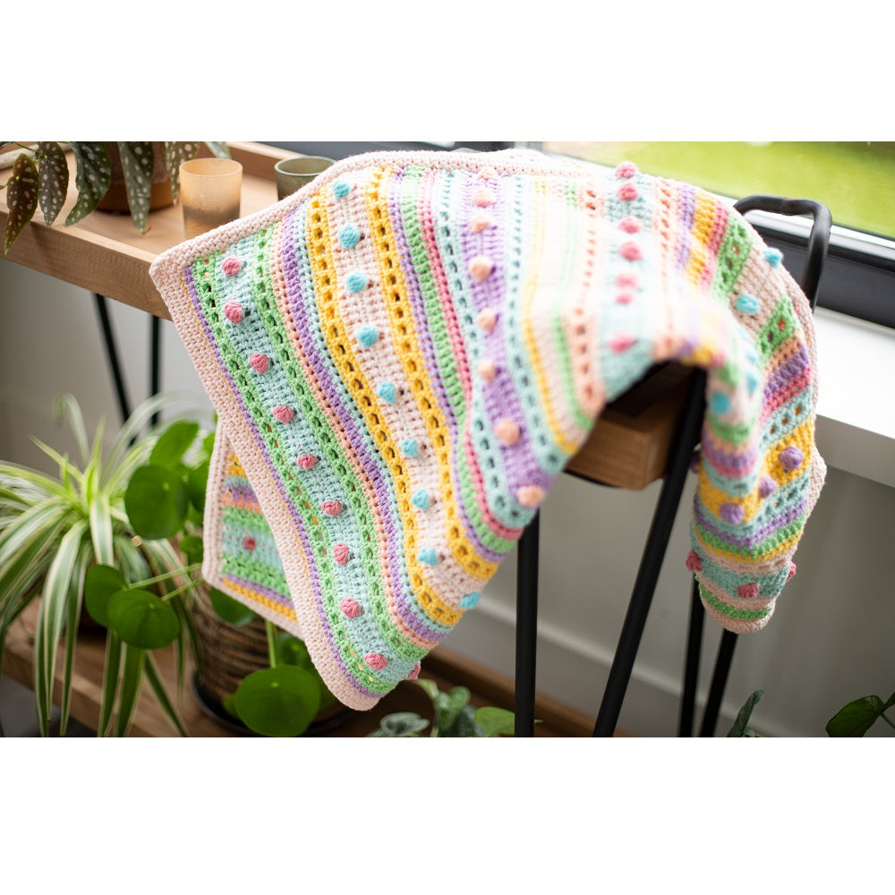 Haakpatroon Striped Dot Baby Deken (Digital) (3)