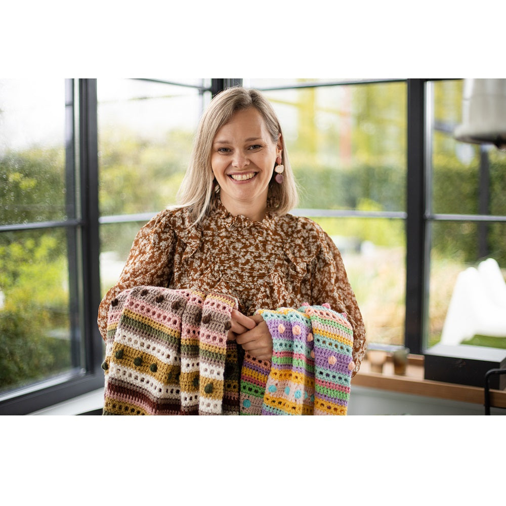 Haakpatroon Striped Dot Baby Deken (Digital) (5)