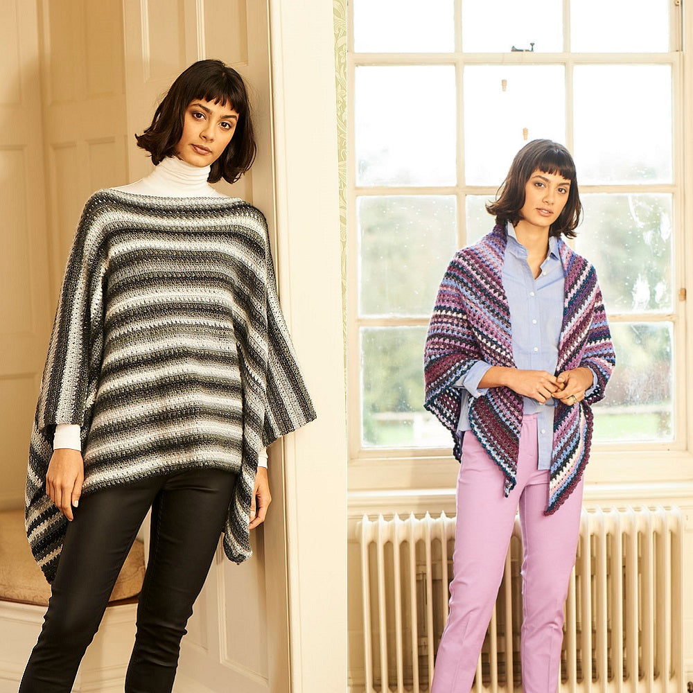 Haakpatroon Stylecraft Cabaret DK No. 9781 Poncho en sjaal (Digital)