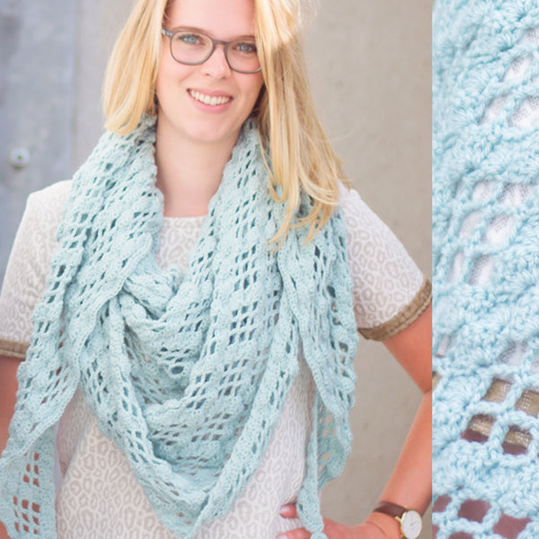 Omslagdoek — gemaakt met Haakpatroon Stylecraft Omslagdoek (2)