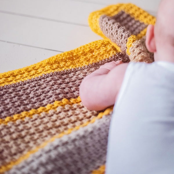 Babydeken — gemaakt met Haakpatroon Super Charming Babydeken