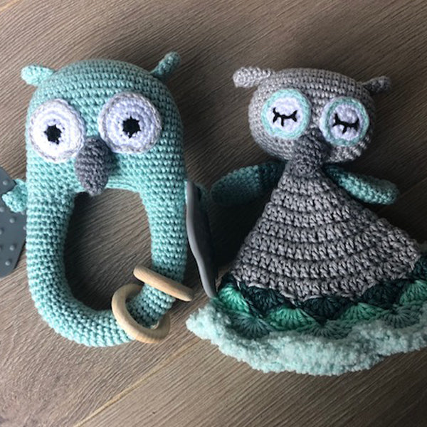 Lisa — gemaakt met Haakpatroon Tutteldoekje It's Owl Good
