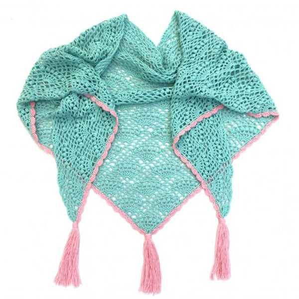 Haakpatroon Waaier Shawl Driehoek