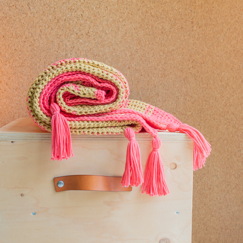 Boho blanket — gemaakt met Haakpatroon Yarn and Colors Boho Blanket (3)