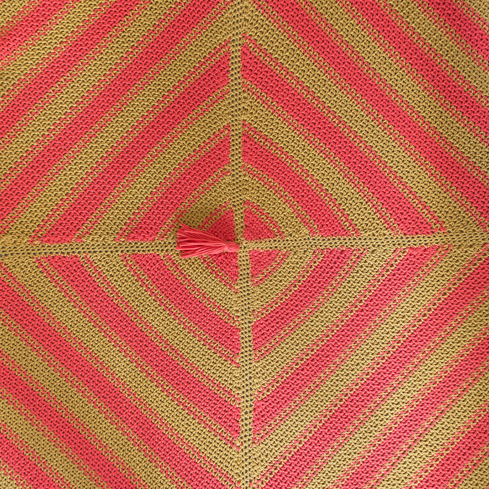 Boho blanket — gemaakt met Haakpatroon Yarn and Colors Boho Blanket (2)