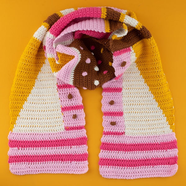 Haakpatroon Yarn and Colors Graphic Scarf (4)
