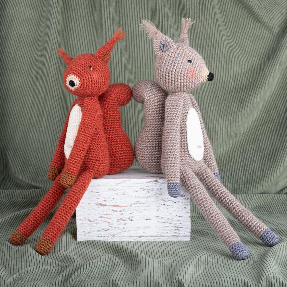 Sal squirrel — gemaakt met Haakpatroon Yarn and Colors Sal Squirrel