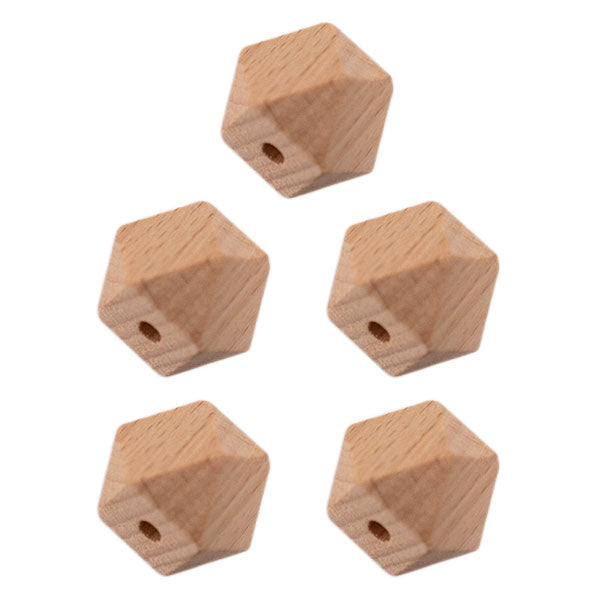 Durable Houten Hexagonkralen 5 stuks 20mm