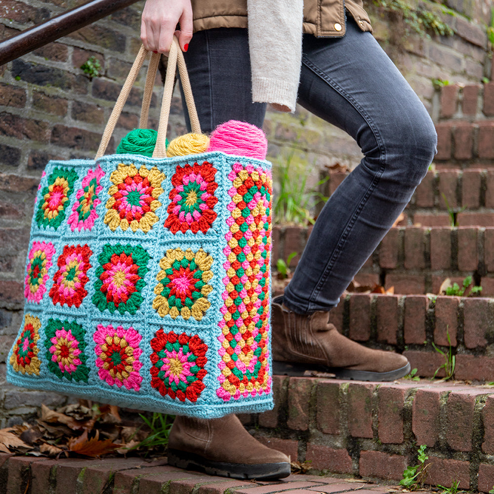 Hippe Granny Square Tas XL Haakpakket (7)