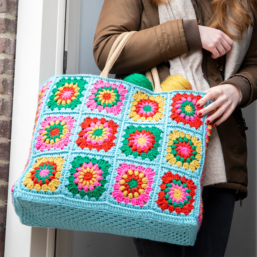 Hippe Granny Square Tas XL Haakpakket (3)