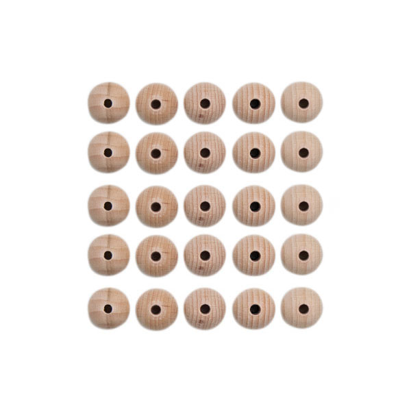 Houten Kralen Set 25 Stuks 12 mm